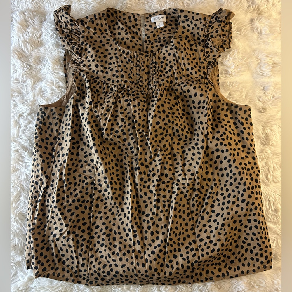 J.Crew Leopard Print Top